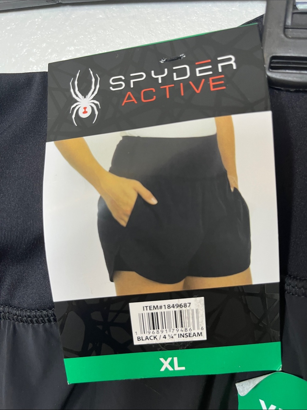 Spyder Black Women's Athletic Shorts - Picture 4 of 8